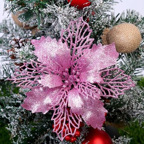 10x large poinsettia glitter - poinsettia,