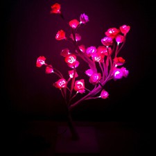24 LED Rose Tree 40cm Bonsai