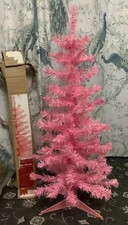 3ft Orelle Pink tinsel Wrapped